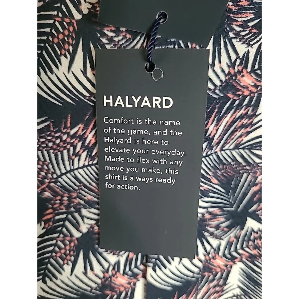 NWT Mizzen Main Halyard Performance Shirt Mens M Floral AOP Quick Dry Stretch
